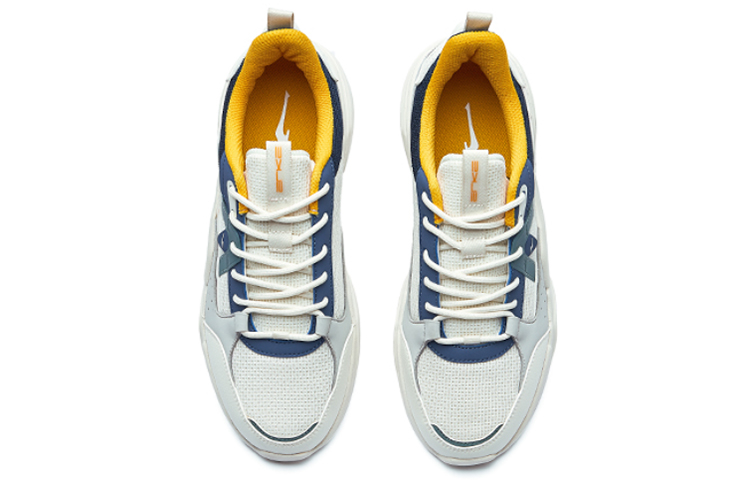 Erke Abrasion Resistant Low top Running Shoes Men’s White Blue