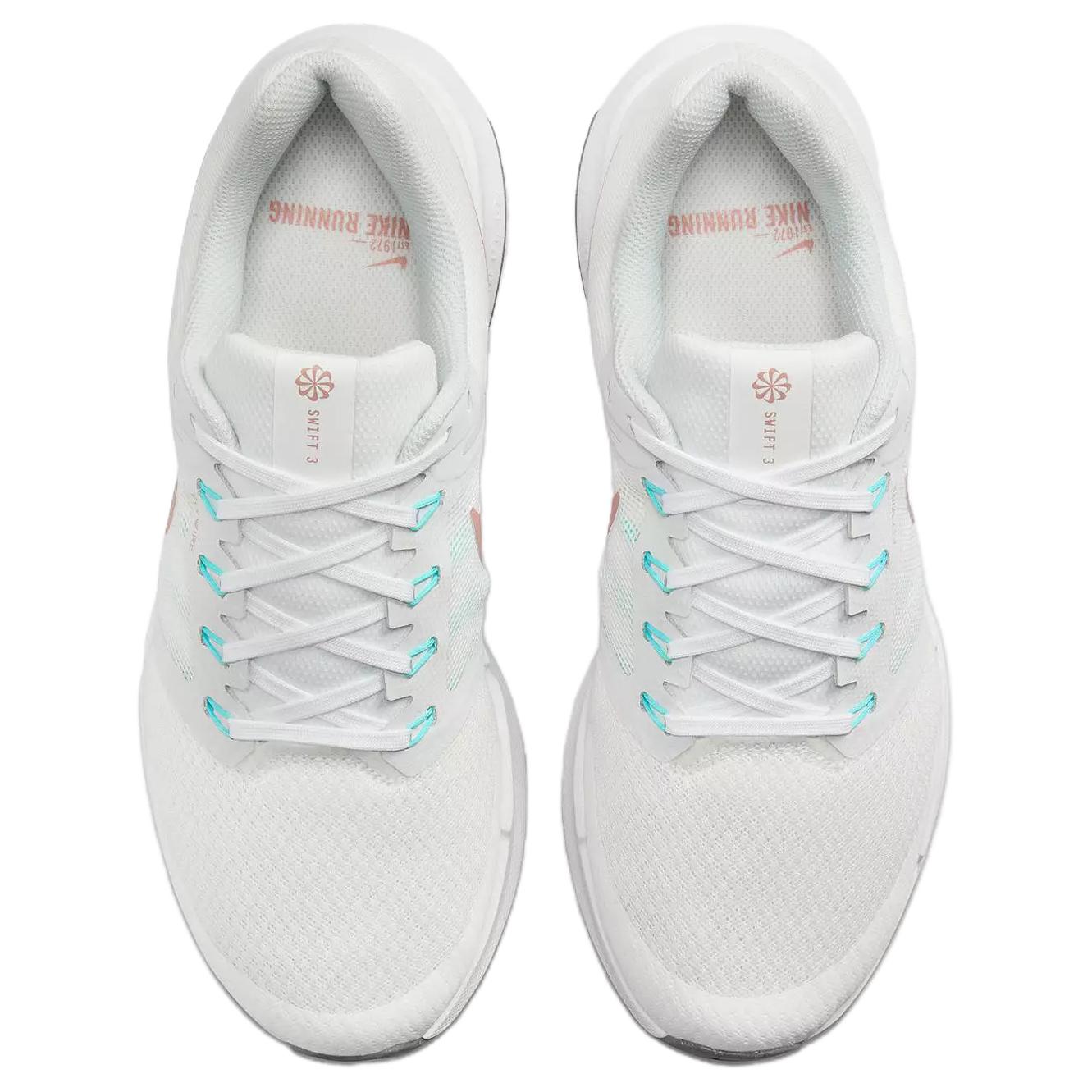 Nike Run Swift 3 Mesh, Textile Cushioning Abrasion Resistant Breathable Low top Casual Running Shoes Women’s White Gray