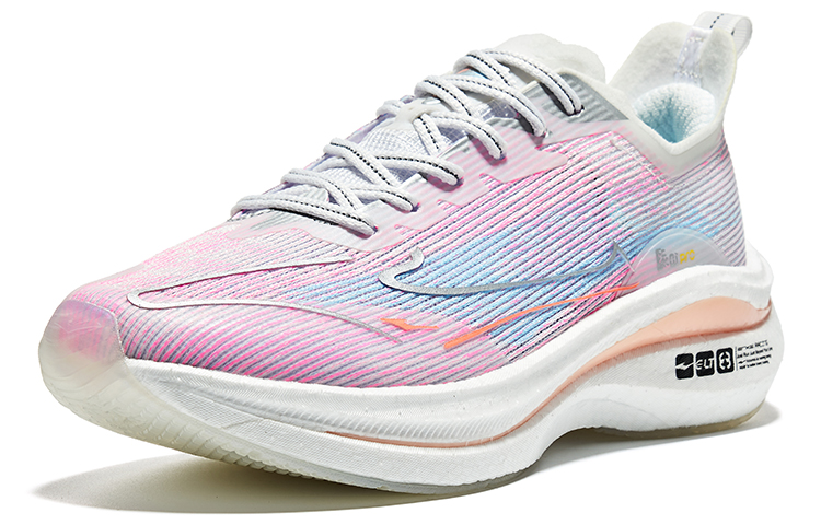 Erke Absolute Dust Free Pro Qi Abrasion Resistant Low top Running Shoes Women’s White Blue
