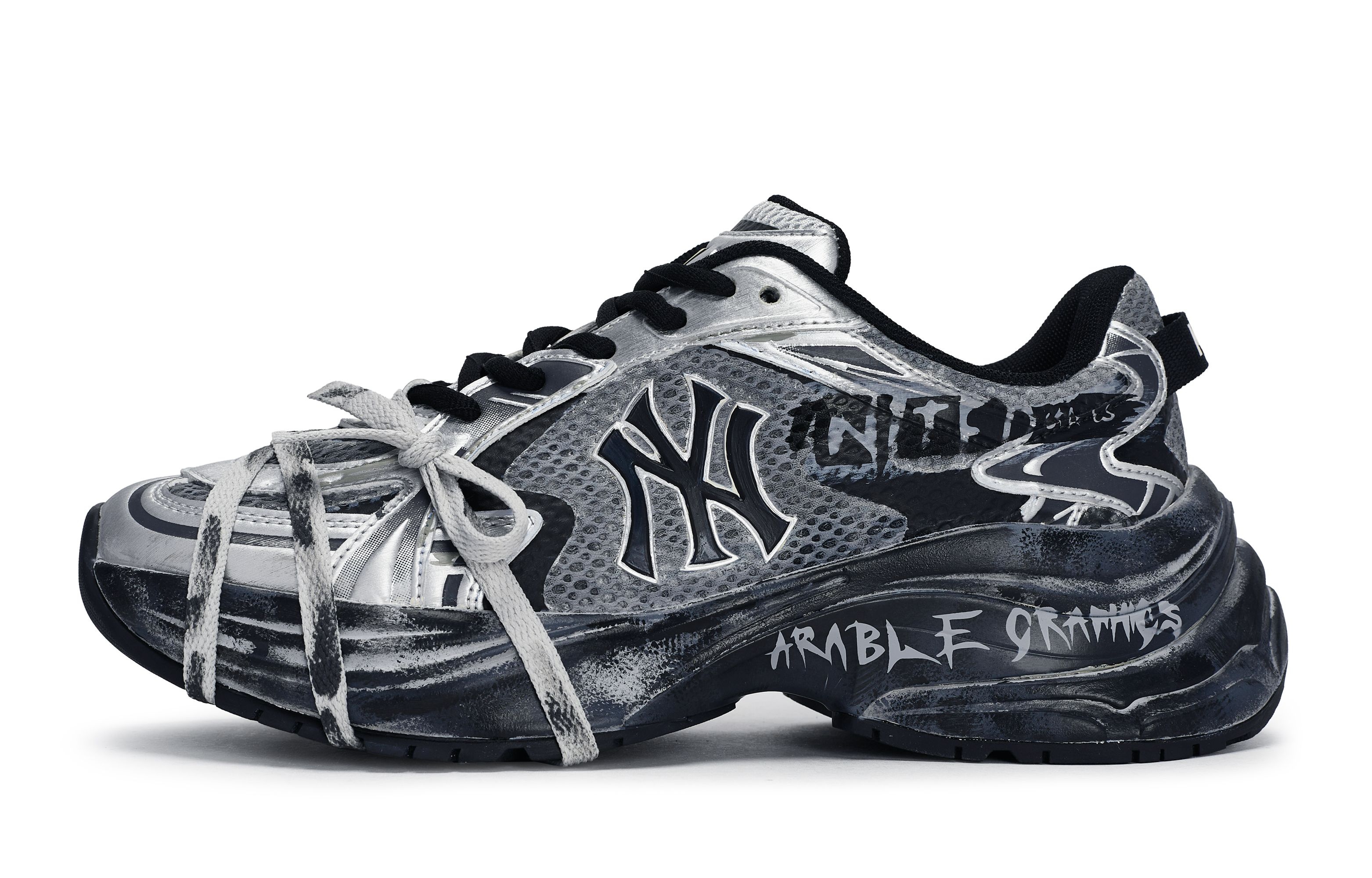 MLB New York Yankees Slip Resistant Abrasion Resistant Slip Resistant Abrasion Resistant Low top Running Shoes Unisex