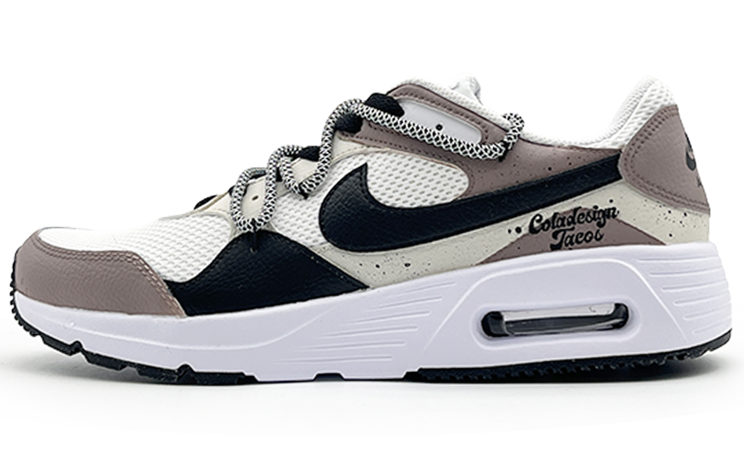 Nike Air Max SC Abrasion Resistant Low top Running Shoes Men’s White Gray
