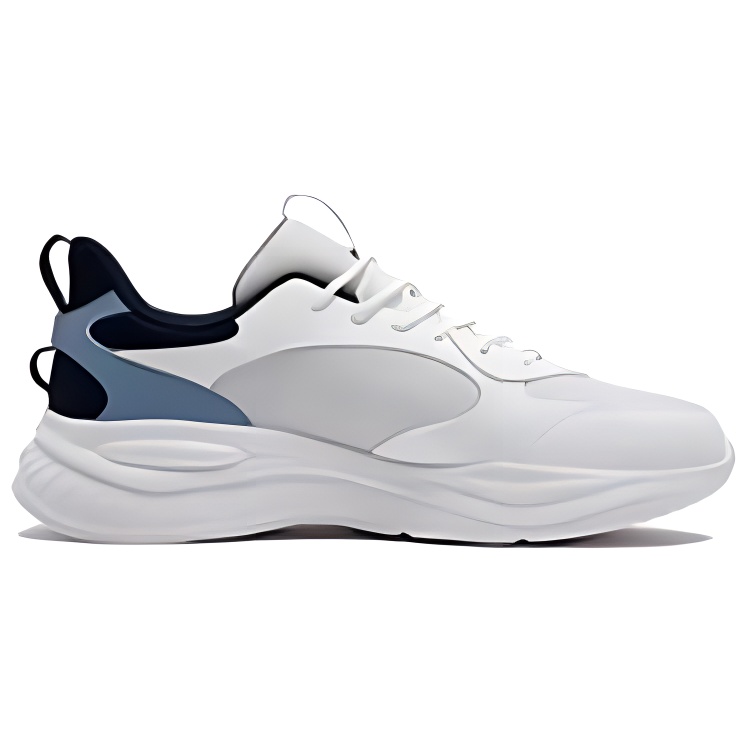 361° Abrasion Resistant, Breathable, Lightweight Low top Casual Running Shoes Men’s White Blue