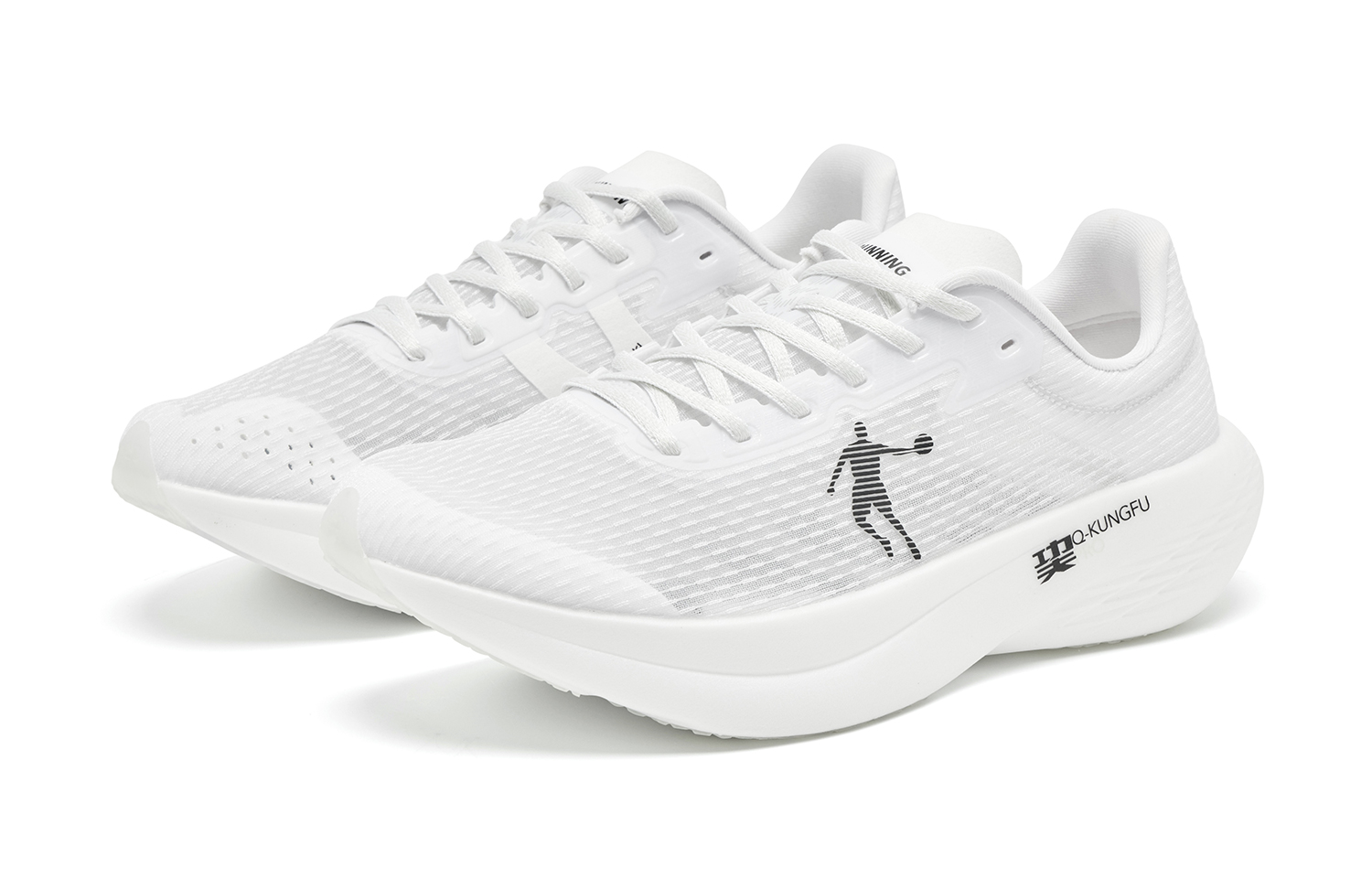 QIAODAN Flying Shadow PB1.0 Running Shoes Men’s Low Top Jordan White Celadon