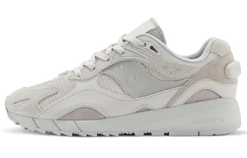 Saucony Shadow 6000X Cushioned Slip-Resistant Abrasion-Resistant Low-Top Running Shoes Unisex Light Gray Vintage Casual