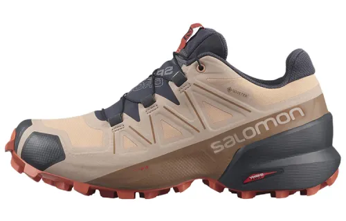 SALOMON CROSS Fabric Abrasion Resistant Low top Running Shoes Women's Desert Yellow