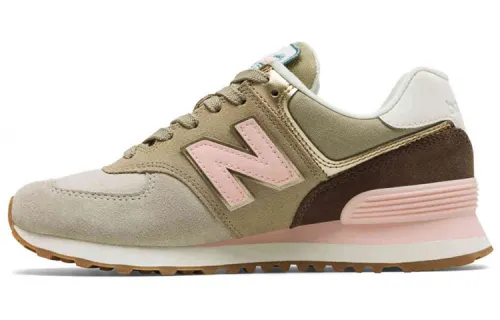 New Balance 574 Metallic Patch Khaki Women's