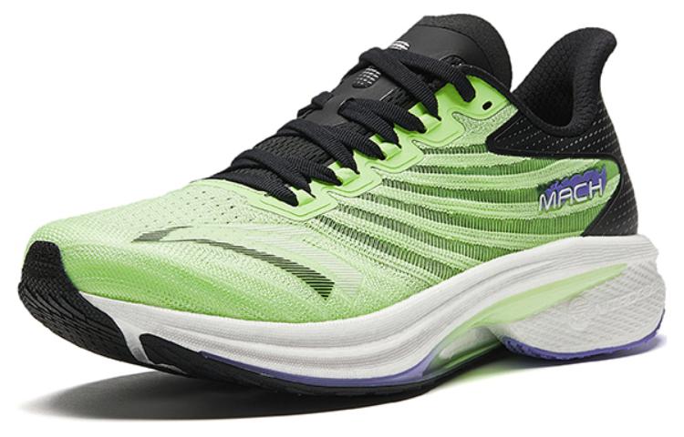 Anta MACH 4.0 Cushioning Slip Resistant Abrasion Resistant Rebound Low top Running Shoes Men’s Green Black