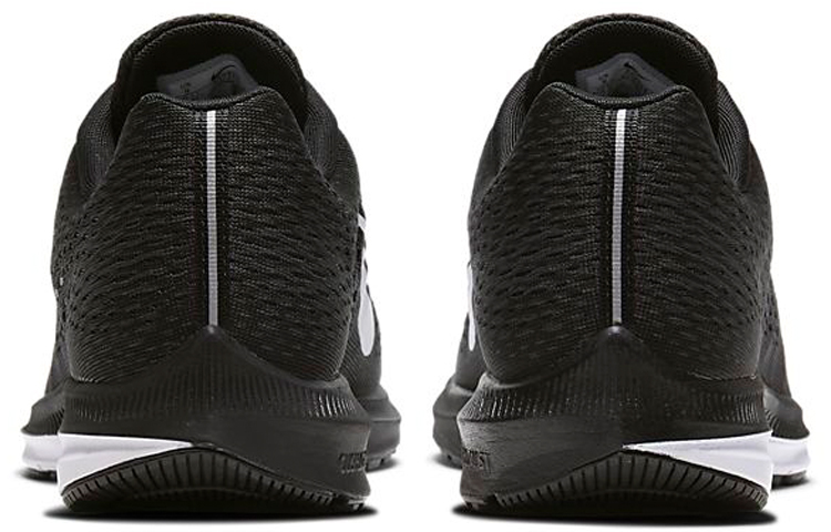 Женские кроссовки Nike Zoom Winflo 5 (черно-белые) — Чёрныйбелый — фото 5