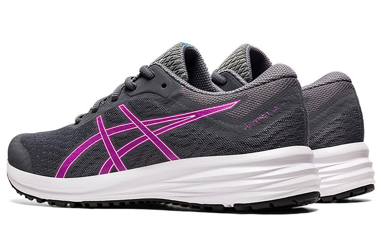 Женские кроссовки ASICS Patriot 12 (серо-фиолетовые) — фото 4