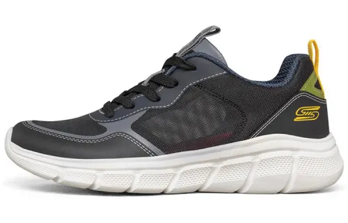 Skechers Bob's Textile, Synthetic Leather Low top Running Shoes Women's Black Colorful
