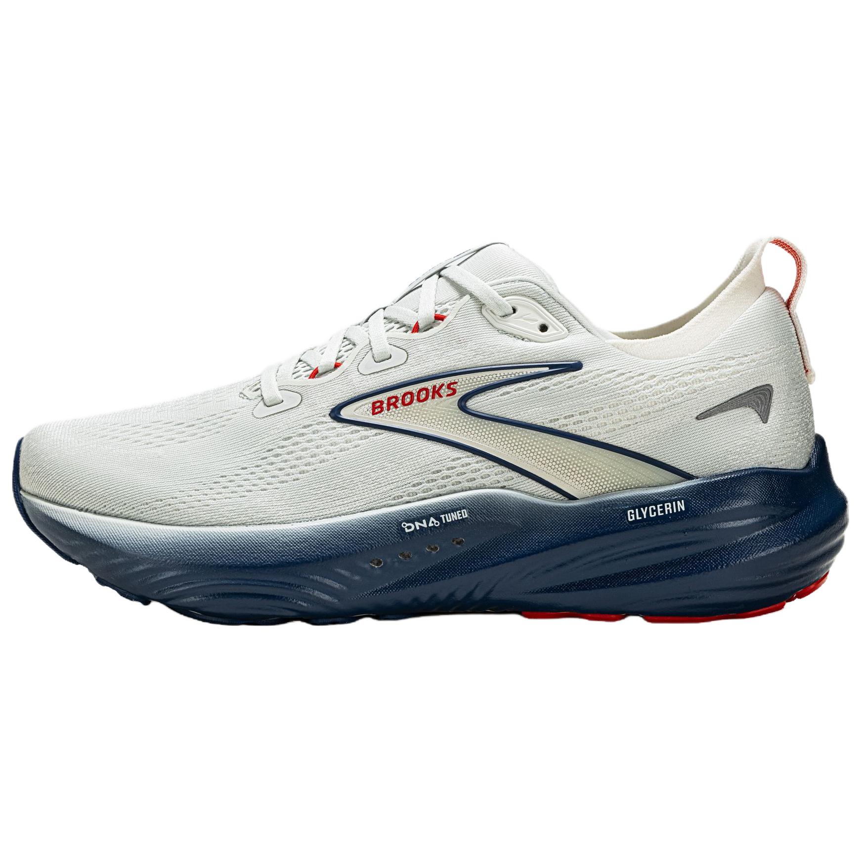 Brooks Brooks Glycerin 22 glycerin 22 comfortable and versatile balance wear-resistant shock-absorbing and non-slip low-top marathon long-distance running shoes men's gray blue