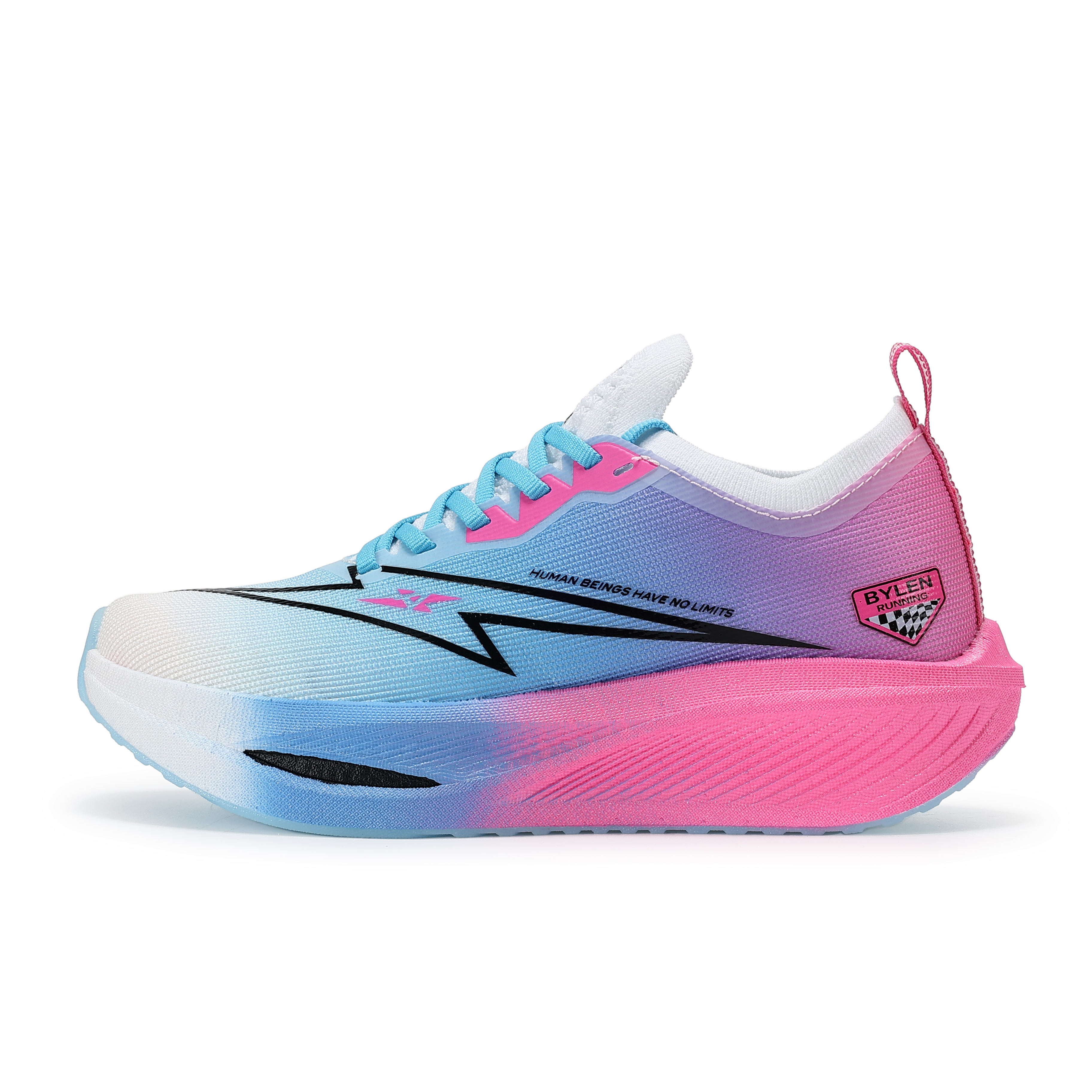 BYLEN Cushioning Abrasion Resistant Impact Resistant Low top Running Shoes Unisex Mismatched Color Cinnabar