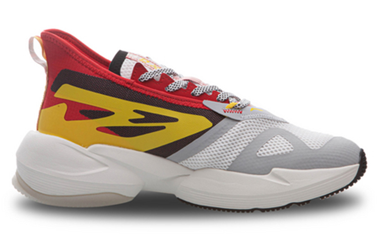 Li Ning Exceed Cushioning Slip Resistant Abrasion Resistant Low top Running Shoes Men’s Vermilion