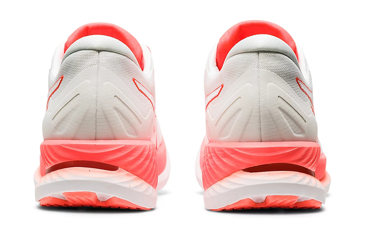 Женские кроссовки ASICS Glideride (бело-оранжевые) — фото 4