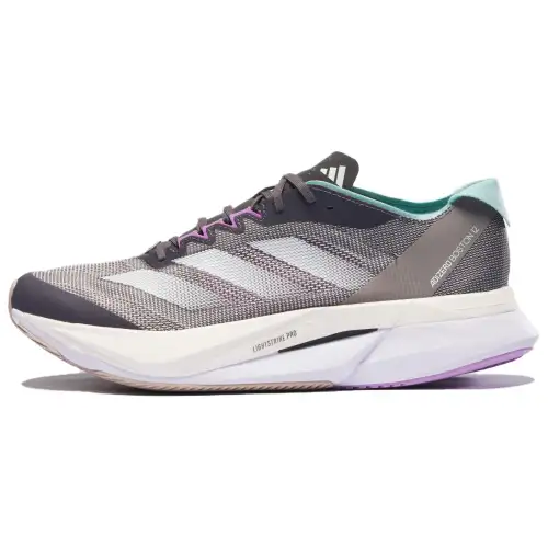 Adidas Adizero Boston 12 Comfortable And Lightweight Breathable Support Low top Training Running Shoes Men's Gray