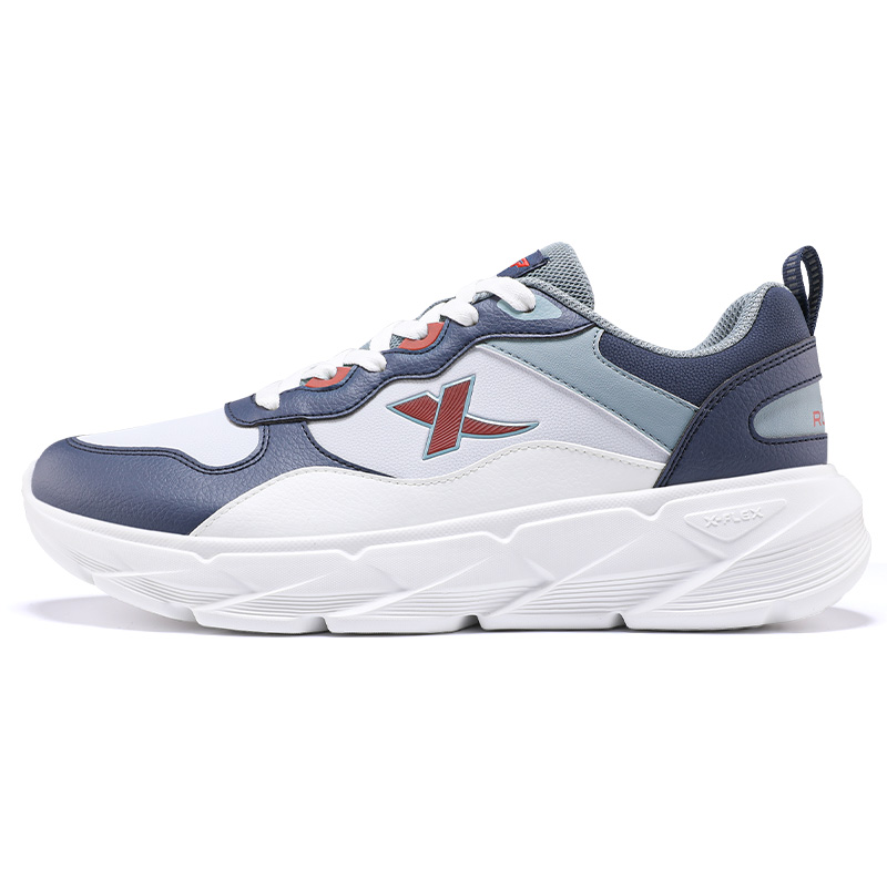 XTEP Cushioning Abrasion Resistant Support Low top Casual Running Shoes Men’s Ink Teal Moonlight Gray Cat Eye Gray