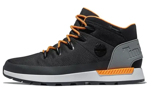 Timberland Sprint Trekker Chukka Leather Breathable And Wear resistant Ankle Length Outdoor Boots Black Orange