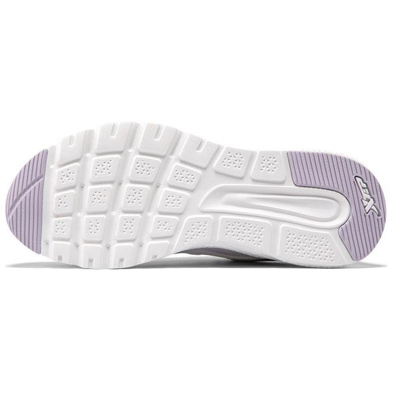 XTEP Mesh Cushioning Abrasion Resistant Breathable Lightweight Low top Sprint Running Shoes Women’s Purple White