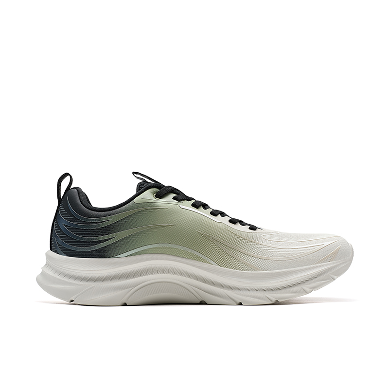XTEP Abrasion Resistant Slip Resistant Abrasion Resistant Slip Resistant Low top Casual Running Shoes Men’s White Green