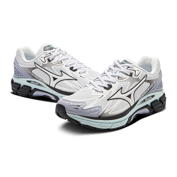 Mizuno Halo Mi Textile, Synthetic Leather Breathable Support Lightweight Low top Running Shoes Unisex Gray Blue