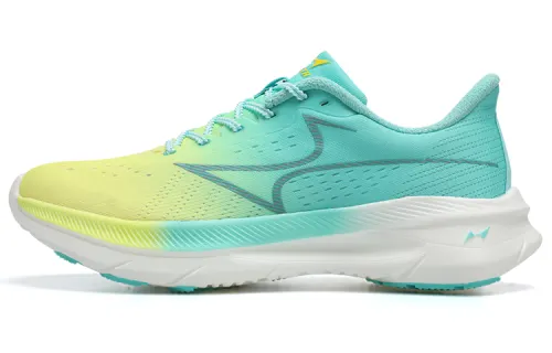 HEALTH Flowing Shadow Fashion Cushioning Slip Resistant Breathable Low top Marathon Sprint Running Shoes Unisex Lemon