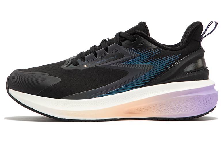 361° Rain Screen Cushioning Breathable Lightweight Rebound Low top Running Shoes Women’s Black Purple
