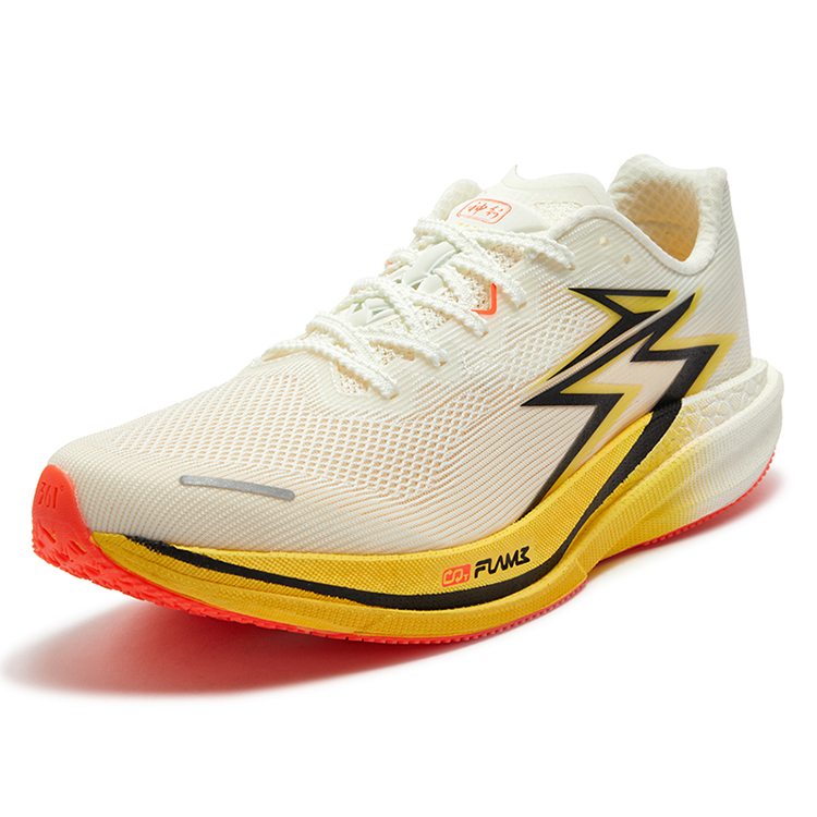 361° Blitz Speed 4 Pro Mesh Low top Casual Physical Fitness Test Physical Exam Racing Running Shoes Unisex White Yellow