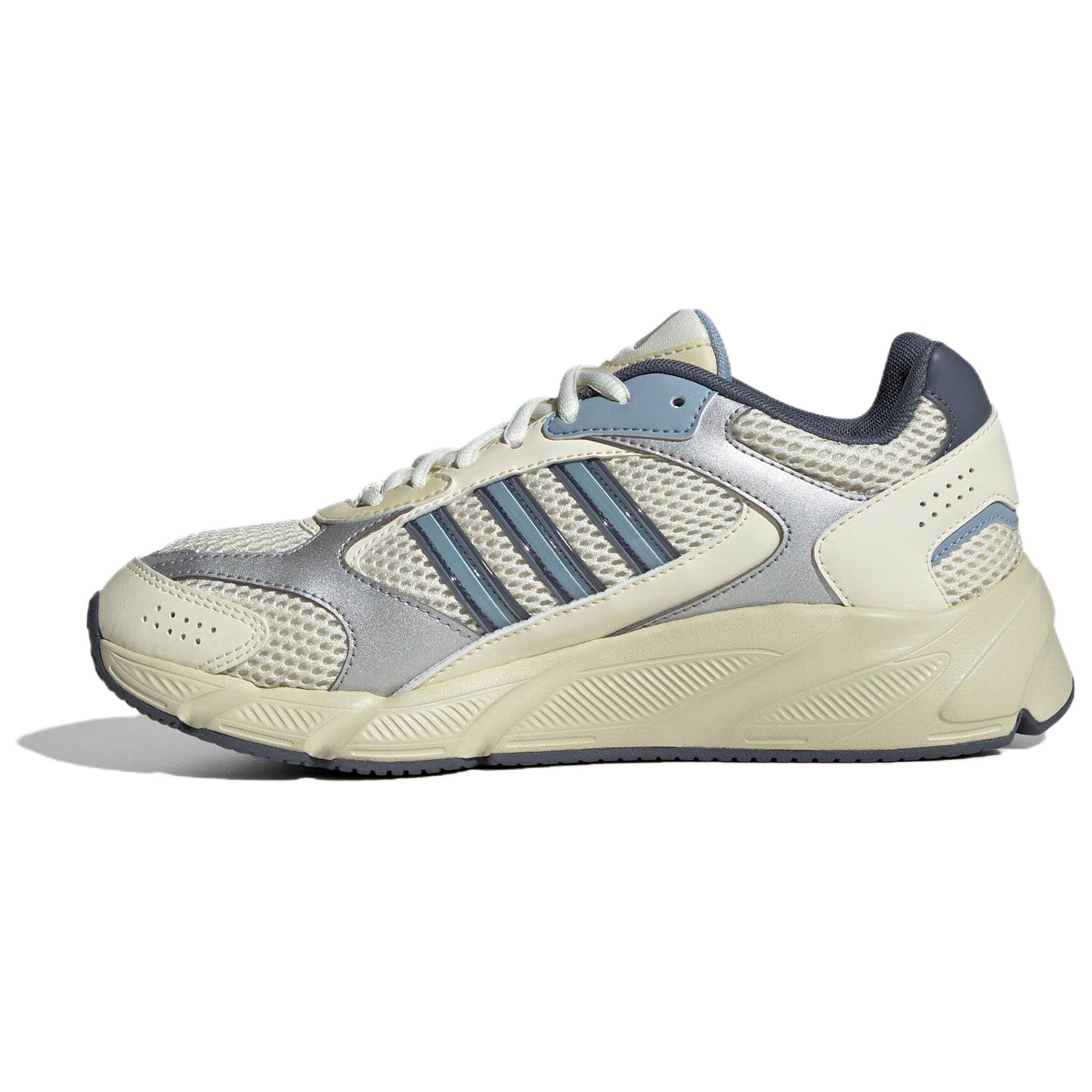 Adidas CRAZYCHAOS 2000 Fabric Slip Resistant Abrasion Resistant Low top Chunky Sneakers Women's White Brown