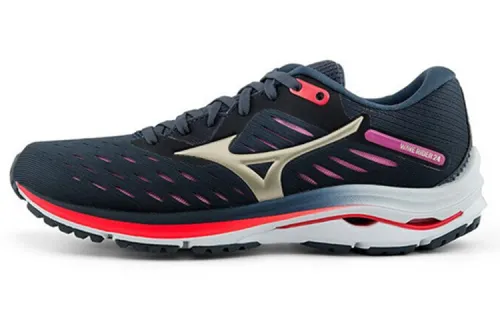Mizuno Wave Rider 24 Running Shoes Unisex Low Top Blue/Red