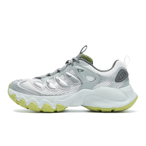 FILA TRUFFLE Textile, Synthetic Leather Low top Chunky Sneakers Men's Gray White