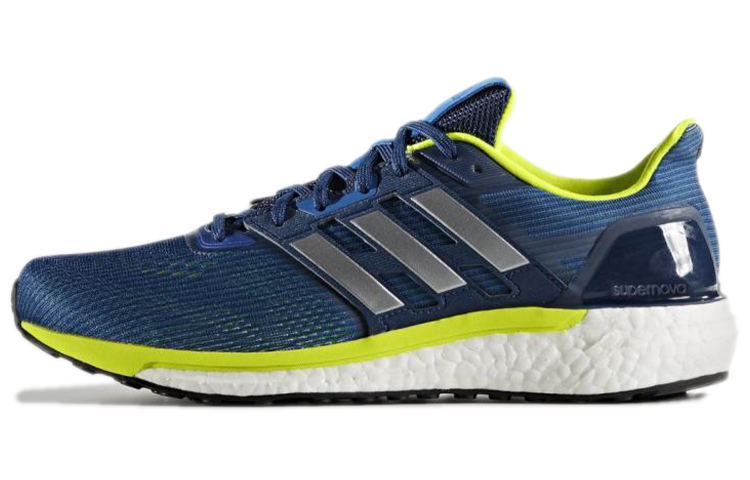 Adidas Supernova Collection Running Shoes Men's Low Top Blue/White/Yellow