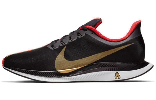 Nike Pegasus 35 TUR NYC Pegasus Chinese New Year Jihai Fabric shock-absorbing and anti-slip wear-resistant Low-top running shoes Men's black and red
