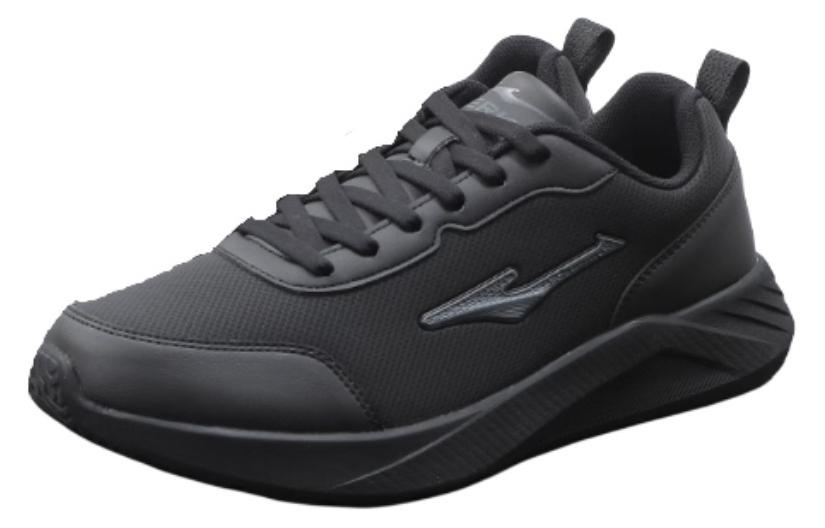 Erke Cushioning Slip Resistant Abrasion Resistant Breathable Low top Casual Running Shoes Men’s Black