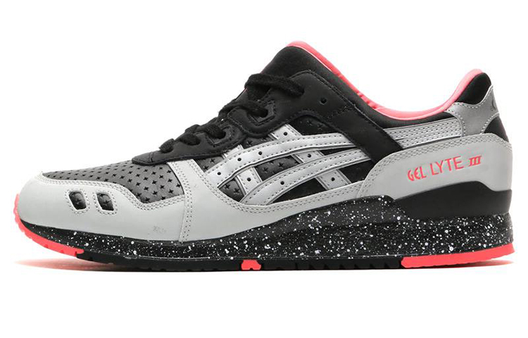 Asics Gel Lyte 3 Abrasion Resistant Low top Running Shoes Men's Black Gray