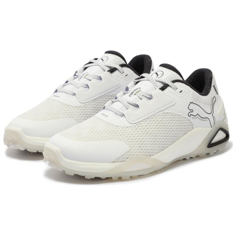 PUMA Golf Comfortable And Breathable Cushioning Low top Golf Shoes Men’s White Black Gray