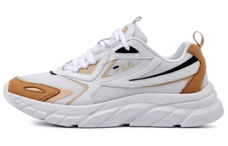 FILA Wavelet V2 Cushioning, Wear Resistant Low top Running Shoes Unisex White