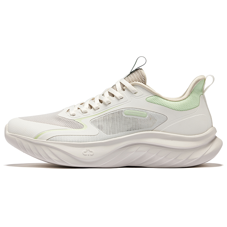 Erke Lingfeng Running Shoes Men’s Low Top Wild Gray Microcrystal White
