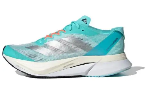 Adidas Adizero Boston 12 PU, Textile, Synthetic Leather Cushioning Slip Resistant Breathable Low top Carbon Plate