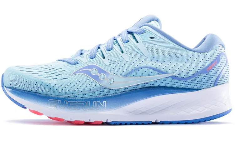 Saucony Ride ISO2 Low top Running Shoes Women's Denim Blue Light Blue