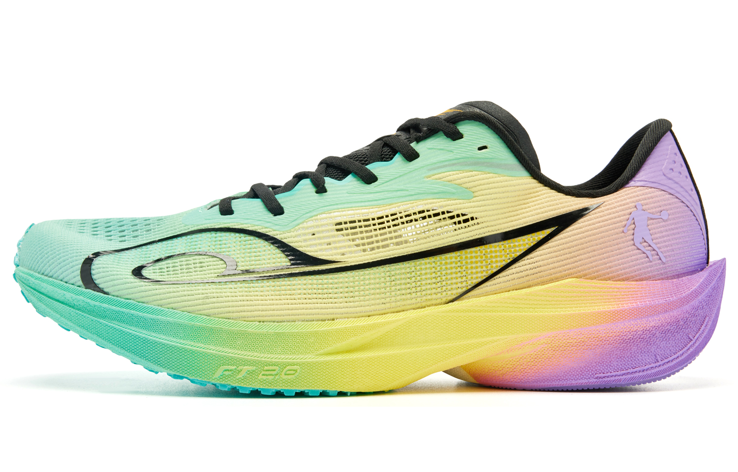 QIAODAN Feiting 2.0 Running Shoes Men’s Low Top Smart Green Rhythm Yellow