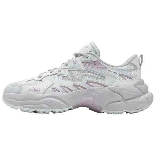 FILA Fern Sneakers Abrasion Resistant Low top Casual Shoes Women's White Pink