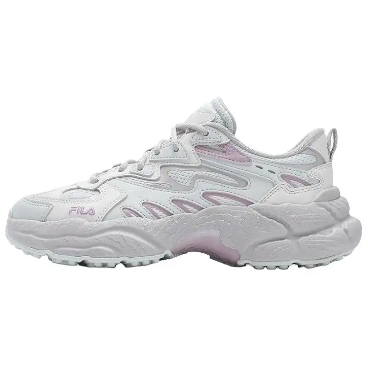 FILA Fern Sneakers Abrasion Resistant Low top Casual Shoes Women's White Pink