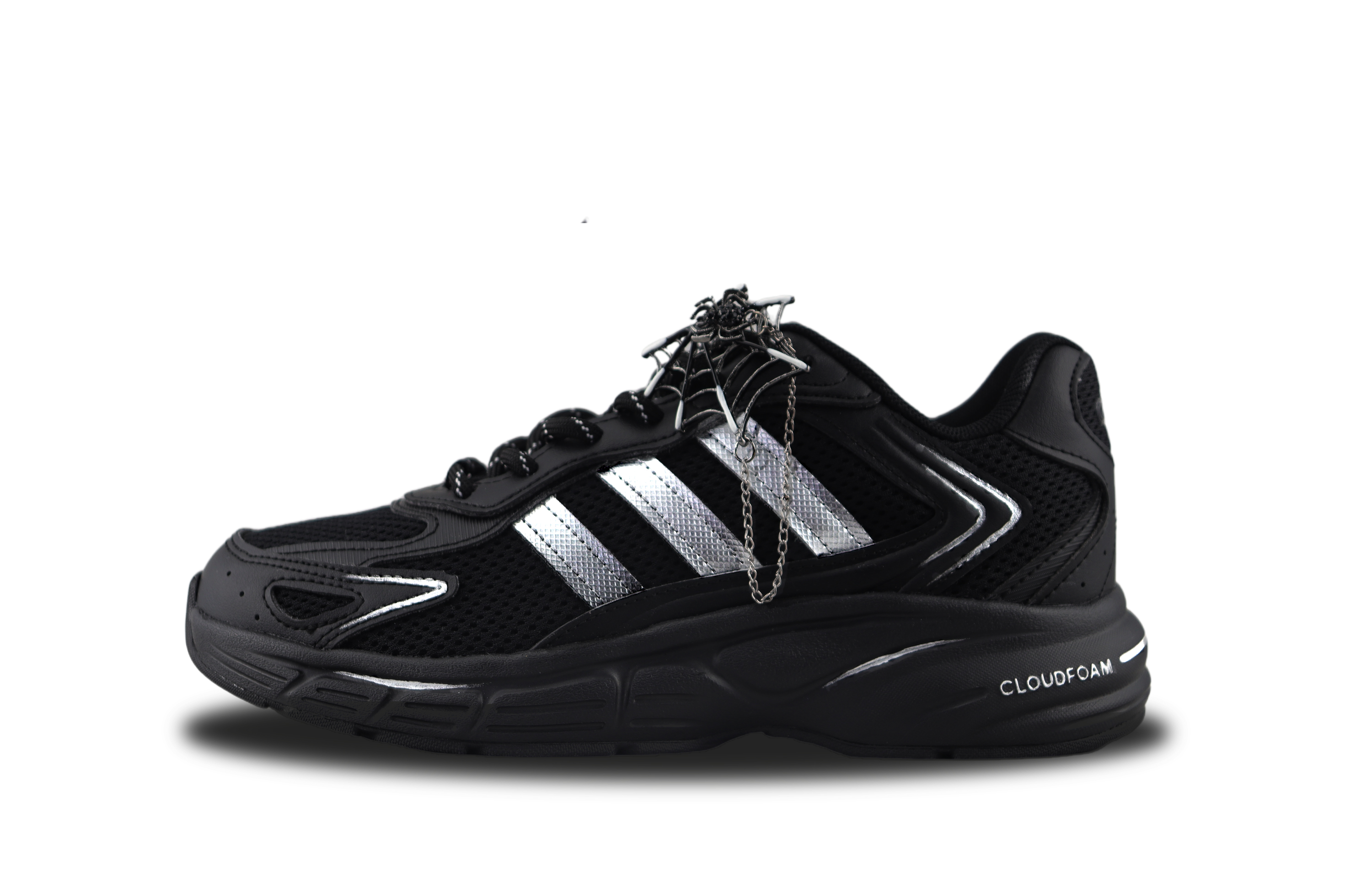 Adidas ECLYPTIX 2000 Slip Resistant Abrasion Resistant Low top Running Shoes Unisex Black Silver
