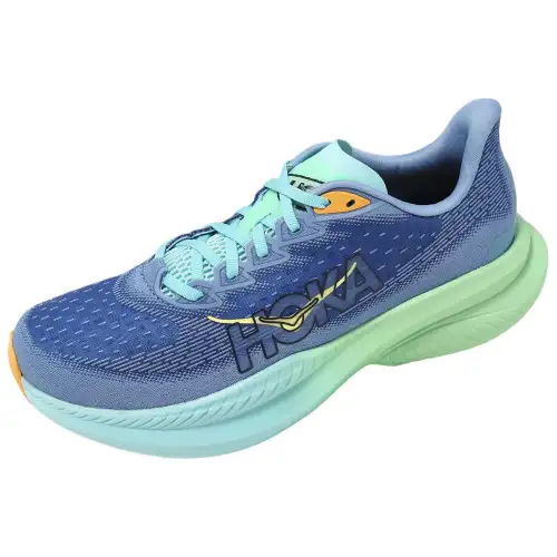 HOKA ONE ONE MACH 6 comfortable, soft, non-slip, wear-resistant, low-top casual running shoes, men's blue-green