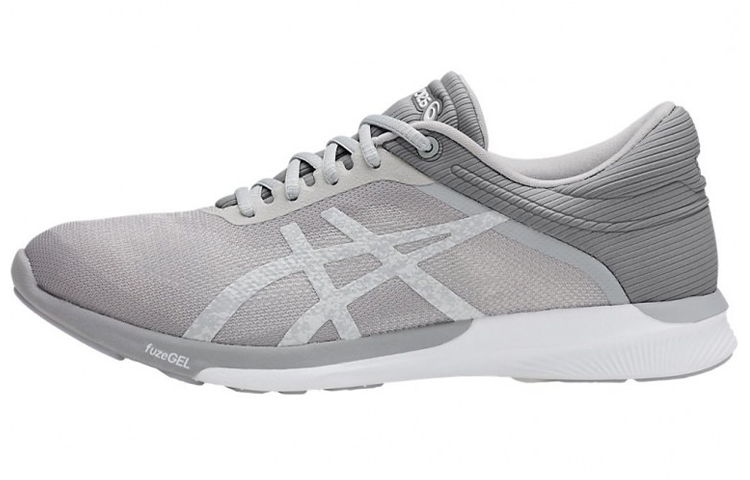 ASICS Fuzex Running Shoes Women's Low Top Gray/White