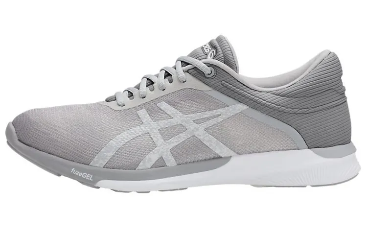 ASICS Fuzex Running Shoes Women's Low Top Gray/White