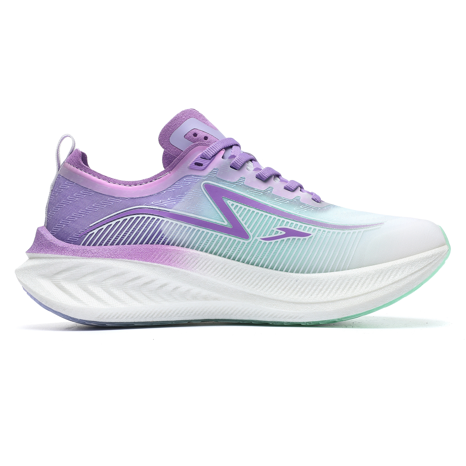 TREEPERI Running Shoes Women’s Low Top Purple/Cyan/White