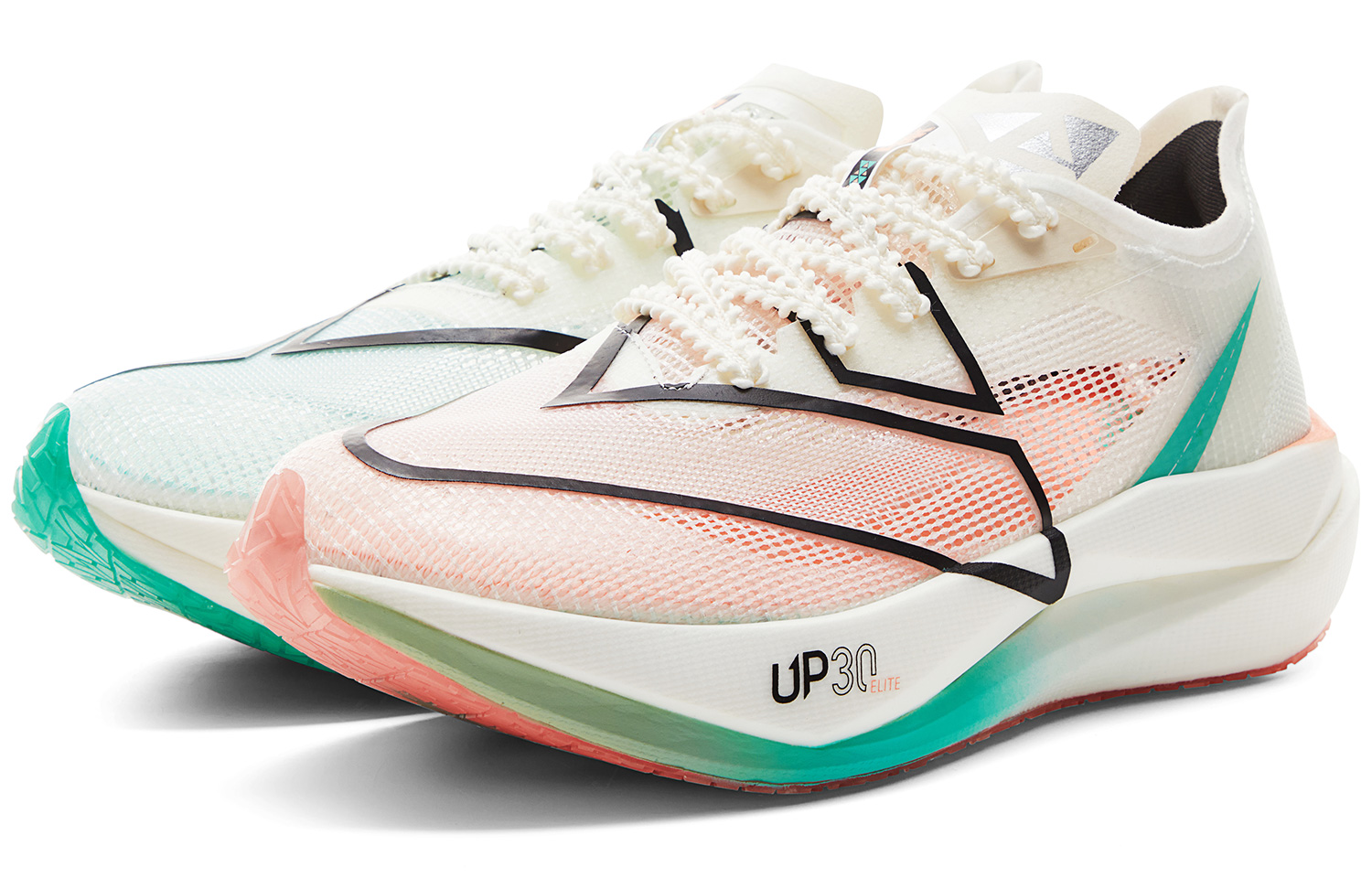 PEAK Taichi UP30 3.0ELITE Running Shoes Women’s Low Top Super Light White Green