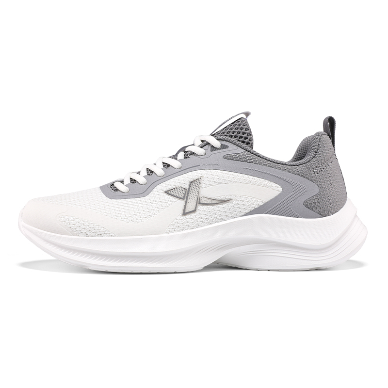 XTEP Cushioning Lightweight Low top Casual Running Shoes Men’s White Gray