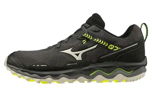 Mizuno Wave Mujin 7 Slip Resistant, Abrasion Resistant, Breathable Low top Running Shoes Men's Black Yellow